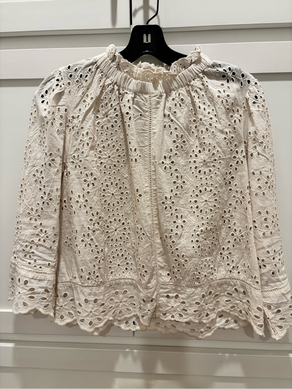 Ivory Eyelet Blouse | Small